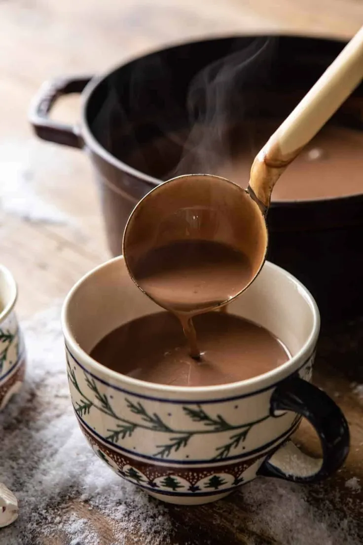 Creamy Coconut Hot Chocolate.