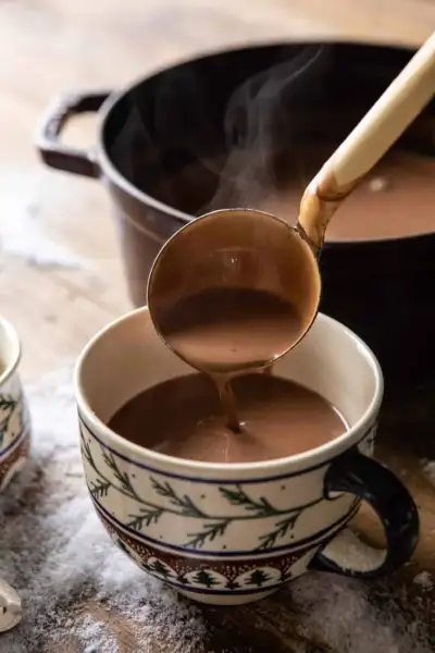 Creamy Coconut Hot Chocolate.