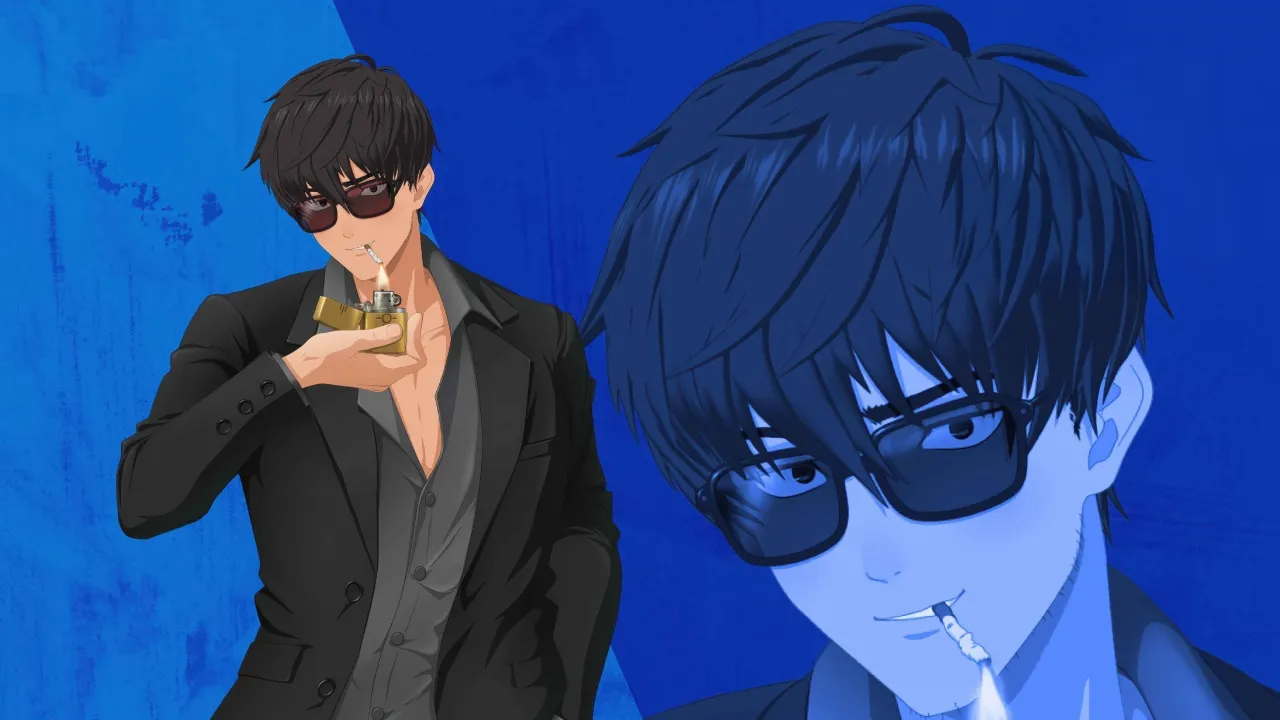 Trigun Stargaze, Nicholas D. Wolfwood, Blue background, 5K, 2026 series, Anime series