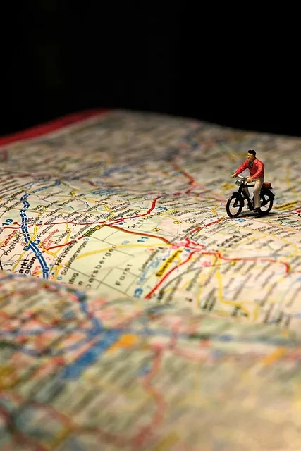 Free Cyclist Map photo and picture