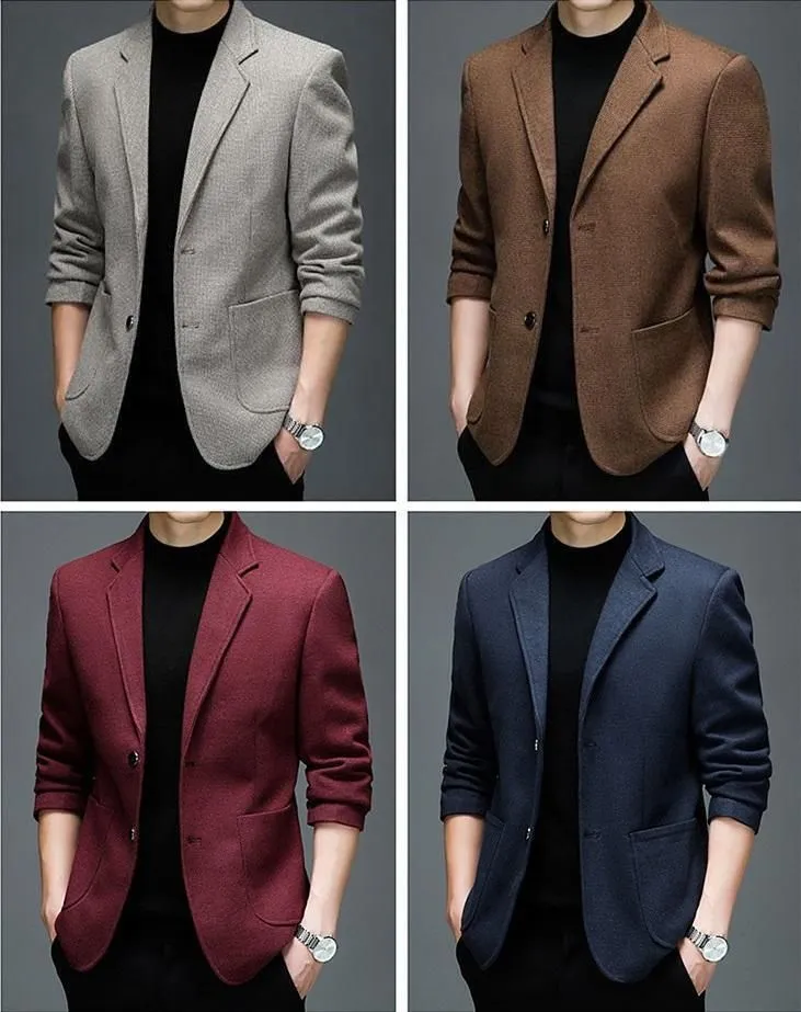 Mens Casual Business Formal Single Breasted Regular Slim Fit Blazer Suits Jacket | eBay