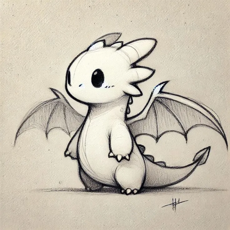 Hand-Drawn Fantasy Creature