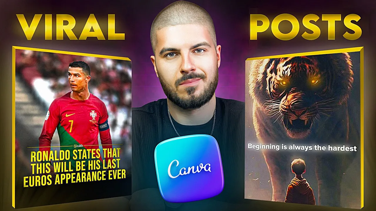 How To Create VIRAL Instagram Posts with Canva & AI ✅