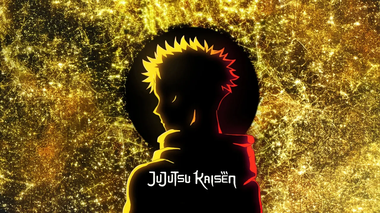 Jujutsu Kaisen Execution, Yuji Itadori, Anime movie, 5K, Golden yellow