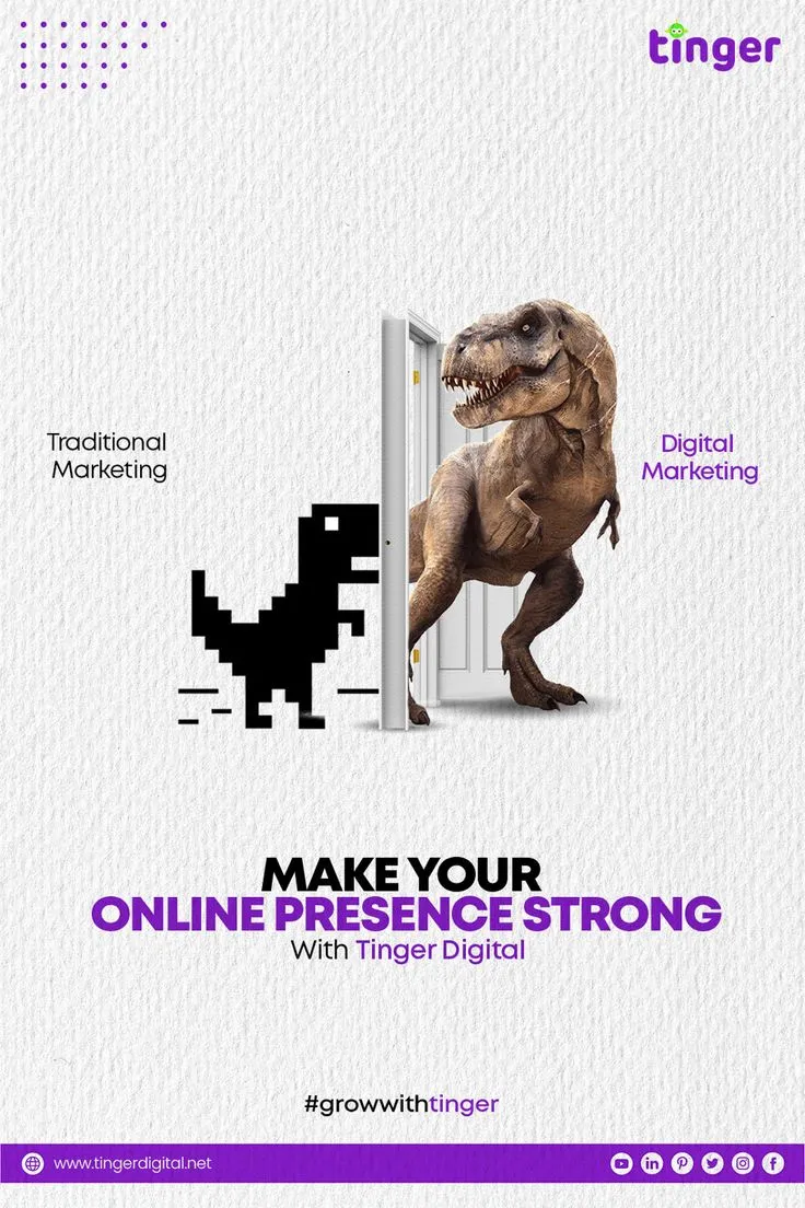We'll Make your Online Presence Strong with tinger Digital#socialmedia #marketing #socialmediamarketing #digitalmarketing #instagram #branding #business #marketingdigital #seo #design
