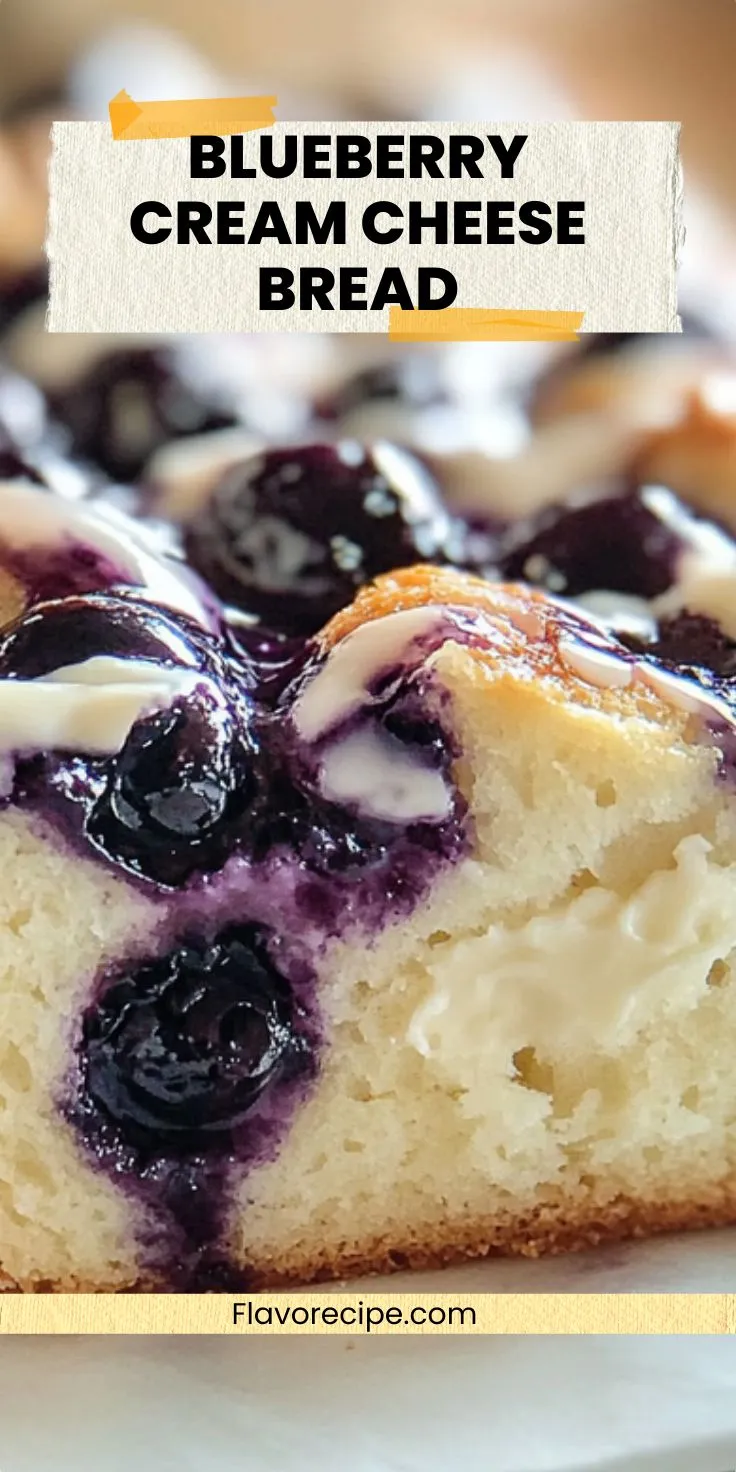 Delicious Blueberry Cream Cheese Bread
