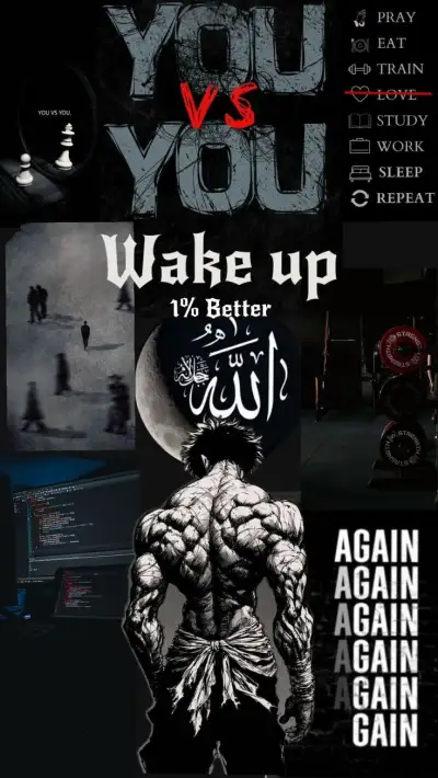 the poster for you vs you wake up, which features an image of a man's back
