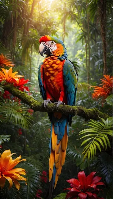 Free Macaw Scarlet Macaw photo and picture