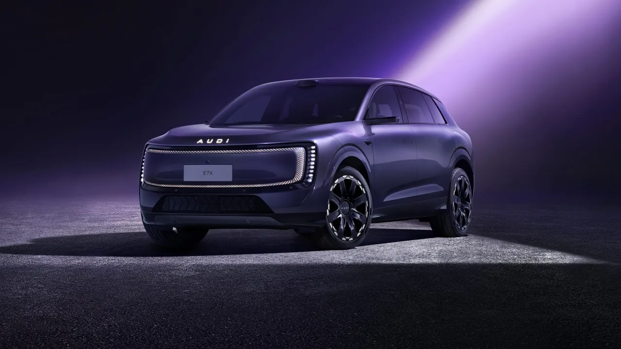 AUDI E7X, Electric SUV, 2026, Purple car, Futuristic, Purple aesthetic