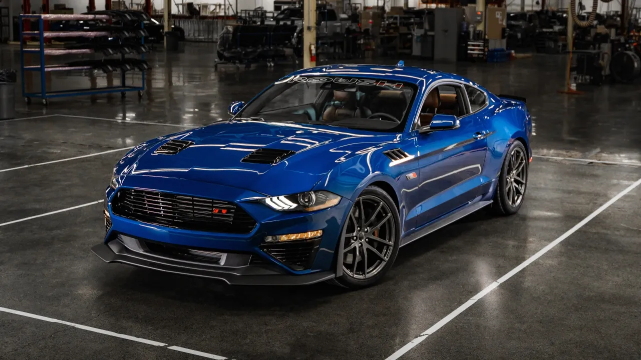 Ford Mustang, Roush TrakPak Mustang, Blue car