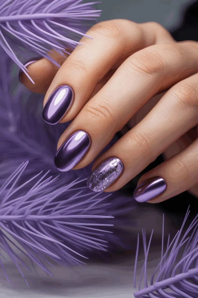 23 Purple Winter Nails Ideas for Stylish and Trendy Seasonal Looks