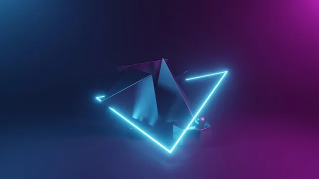 Free Neon Lights Glowing Background illustration and picture