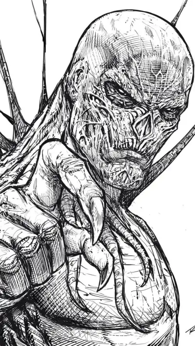 comic book pen procreate ~ Drawing Vecna from Stranger Things