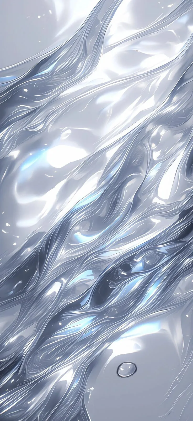 an abstract image of blue and white water