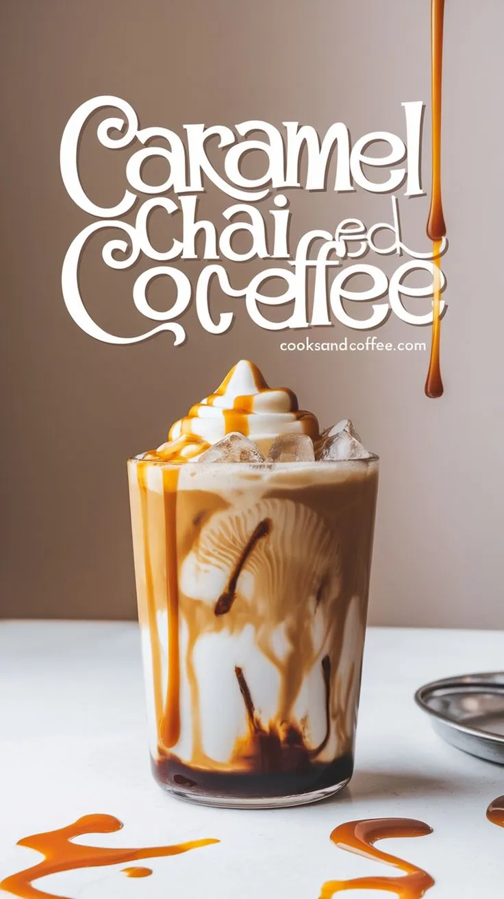 Chai Caramel Iced Coffee That Tastes Like Fall in a Cup