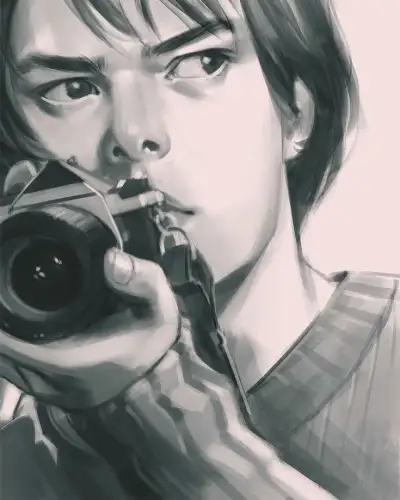 Stranger Things Jonathan by Michal Dunaj, Charlie Heaton, Season 2, fanart