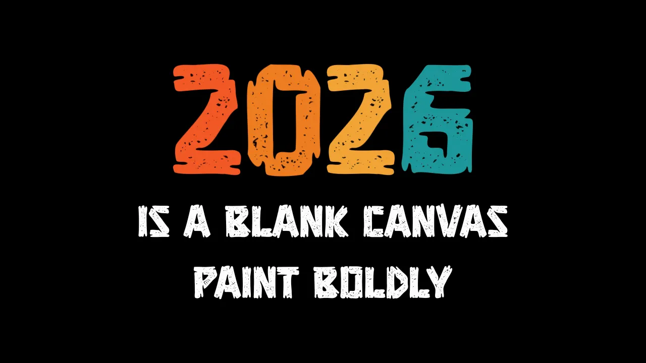 2026 New Year, Black background, Happy New Year 2026, 5K