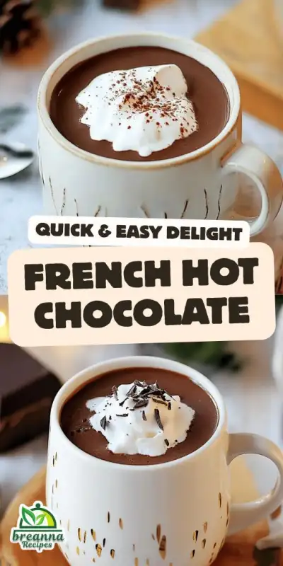 French Hot Chocolate – Luxurious Parisian Sipping Chocolate
