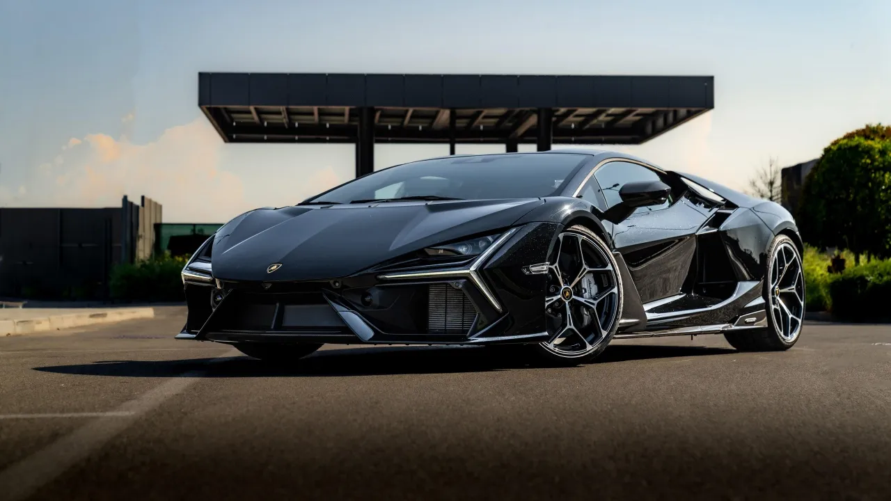 Lamborghini Revuelto, Black cars, 5K