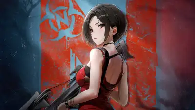 Goddess of Victory: Nikke, Ada Wong, Resident Evil, 5K, Crossbow, Anime girl