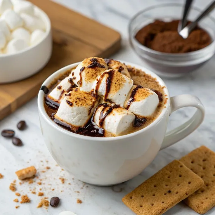 Toasted Marshmallow French Press S'mores Coffee