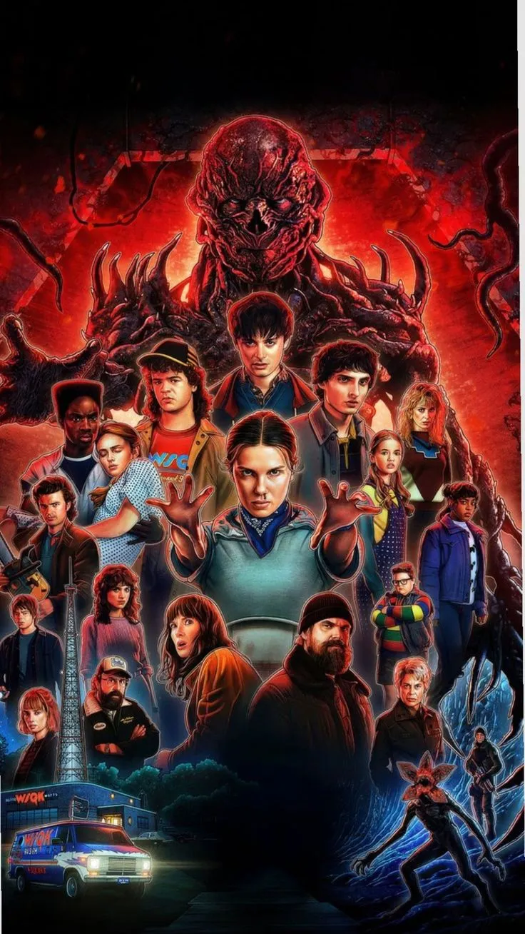 the poster for horror film, which features characters from all over the world and their names