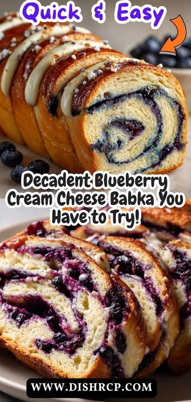 Indulge in Decadence: Blueberry Cream Cheese Babka Recipe!