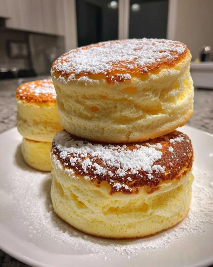 Dreamy Fluffy Japanese Soufflé Pancakes: 3 Easy Secrets - Forkful Heaven
