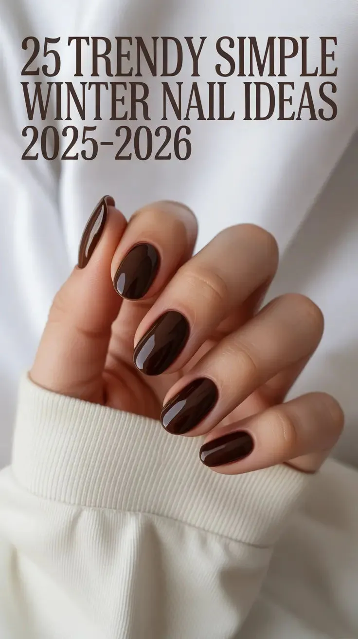 Trendy Simple Winter Nail Ideas 2025–2026 – Cute Short Designs, Gel & Almond Nail Inspo