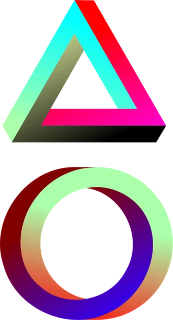 Free Triangle Geometric vector and picture