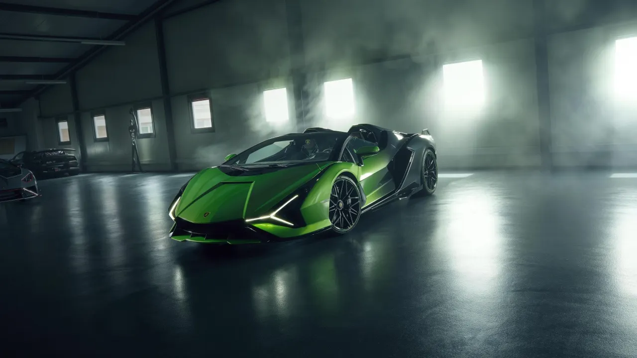 Lamborghini Sián Roadster Ultima, 8K, Lamborghini Sián Roadster, 5K, Hybrid sports car, Albert Spiess Collection