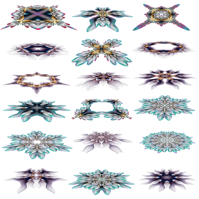 Free Floral Pattern Geometric Art illustration and picture