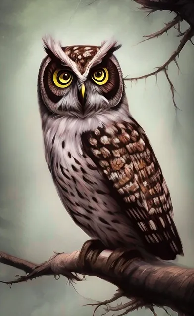 Free Owl Bird ai generated image and illustration