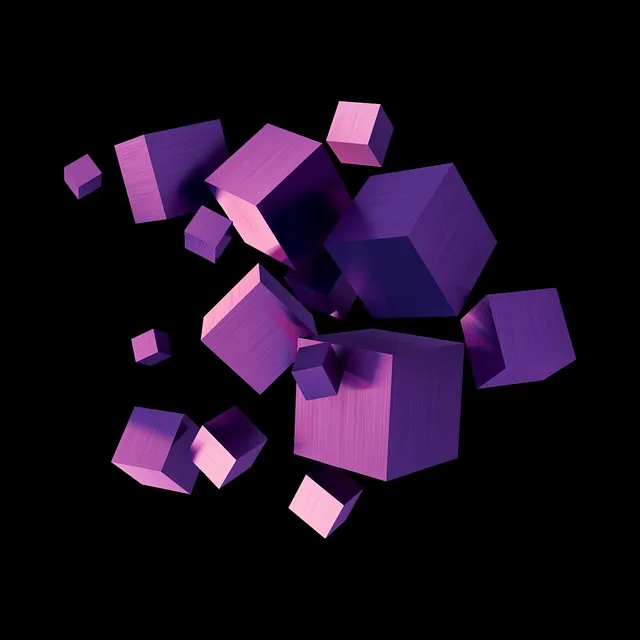 Free Cubes Geometric Art illustration and picture