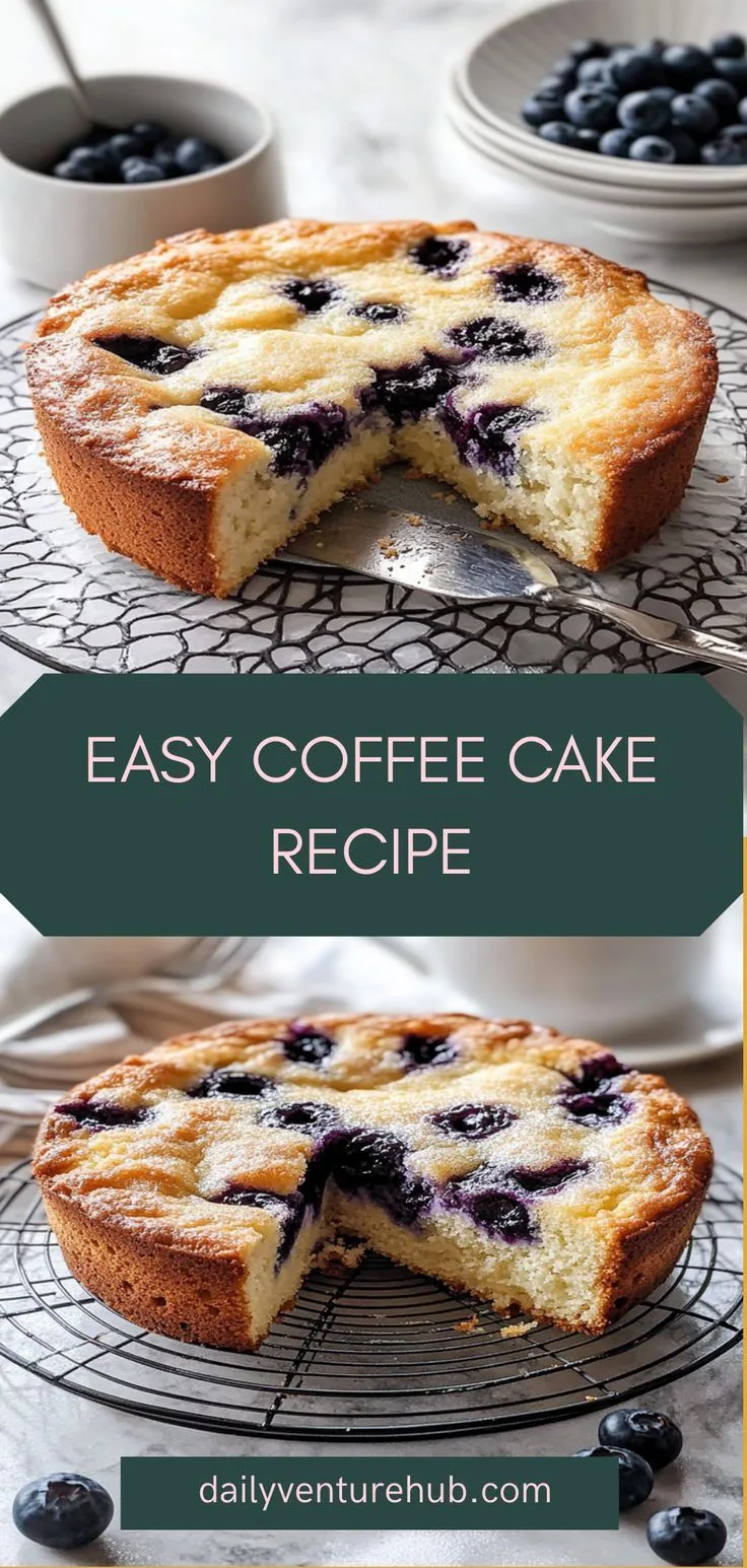 Easy Blueberry Cream Cheese Coffee Cake Recipe