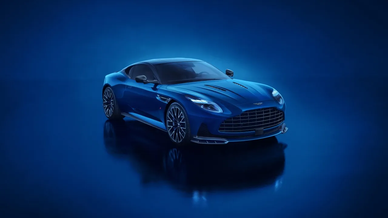 Aston Martin DB12 S, 2025, 5K, 8K, Blue aesthetic, Blue car, Super tourer