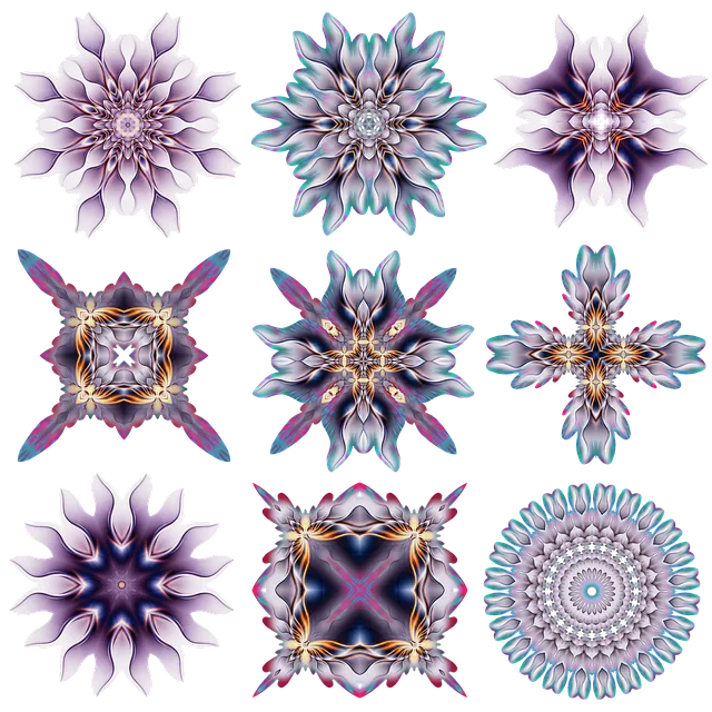 Free Floral Pattern Geometric Art illustration and picture