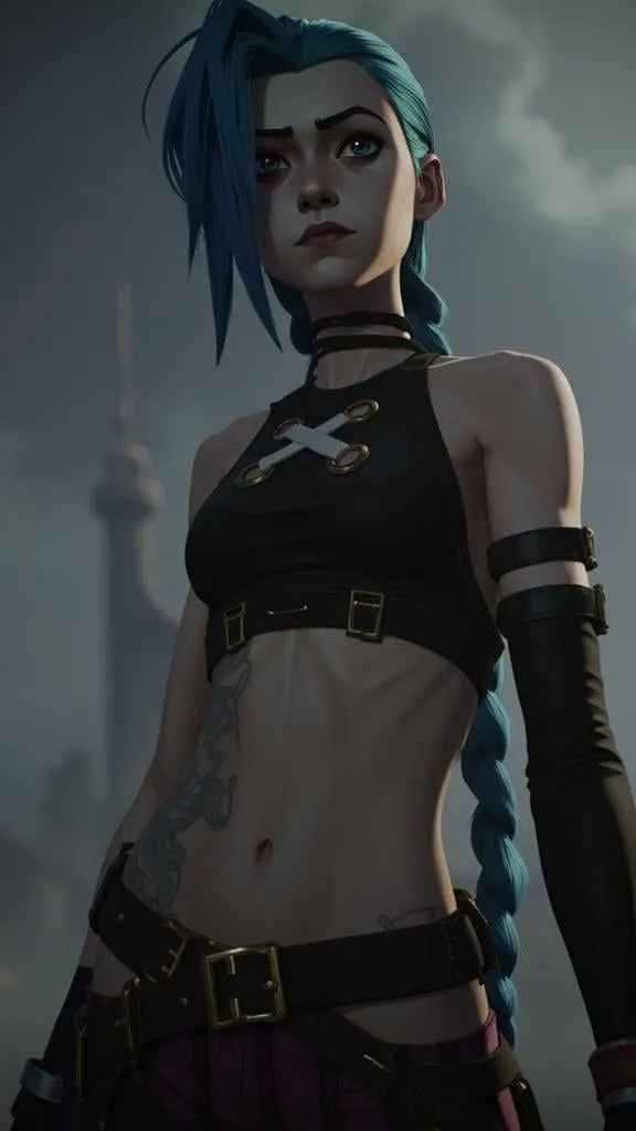 Jinx - Arcane (League of Legends) LoRA - v1.0 | image created by MM744