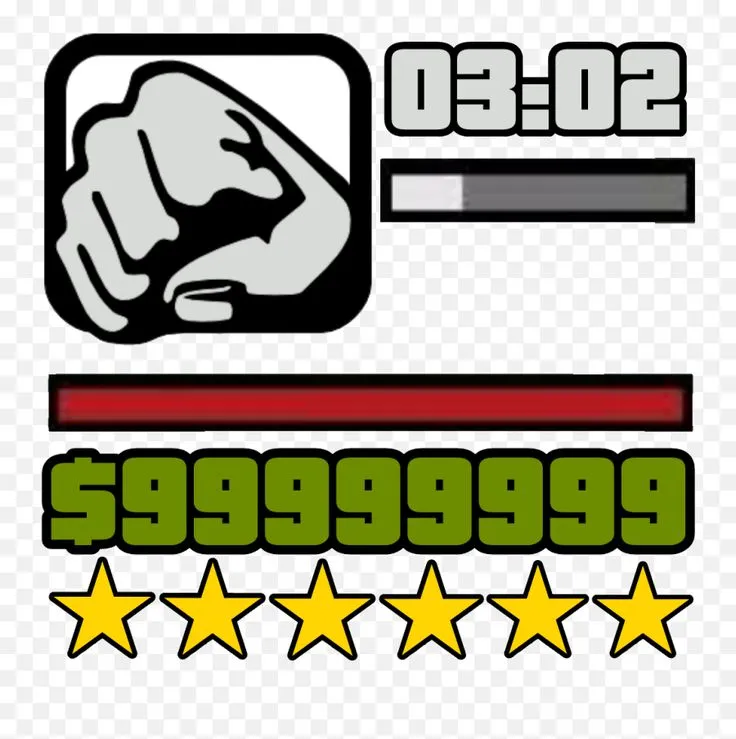 the logo for $ 99 999 999 997 988 9590, with five stars in front of it
