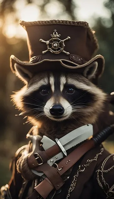 Free Ai Generated Raccoon photo and picture