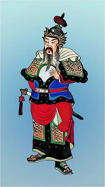 Free Man Chinese illustration and picture