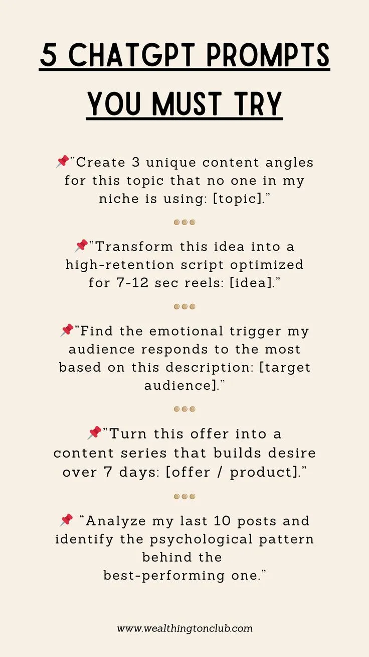 GAME-CHANGING ChatGPT Prompt Ideas for Social Media Marketing 💡