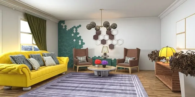 Free Living Room Interior Design illustration and picture