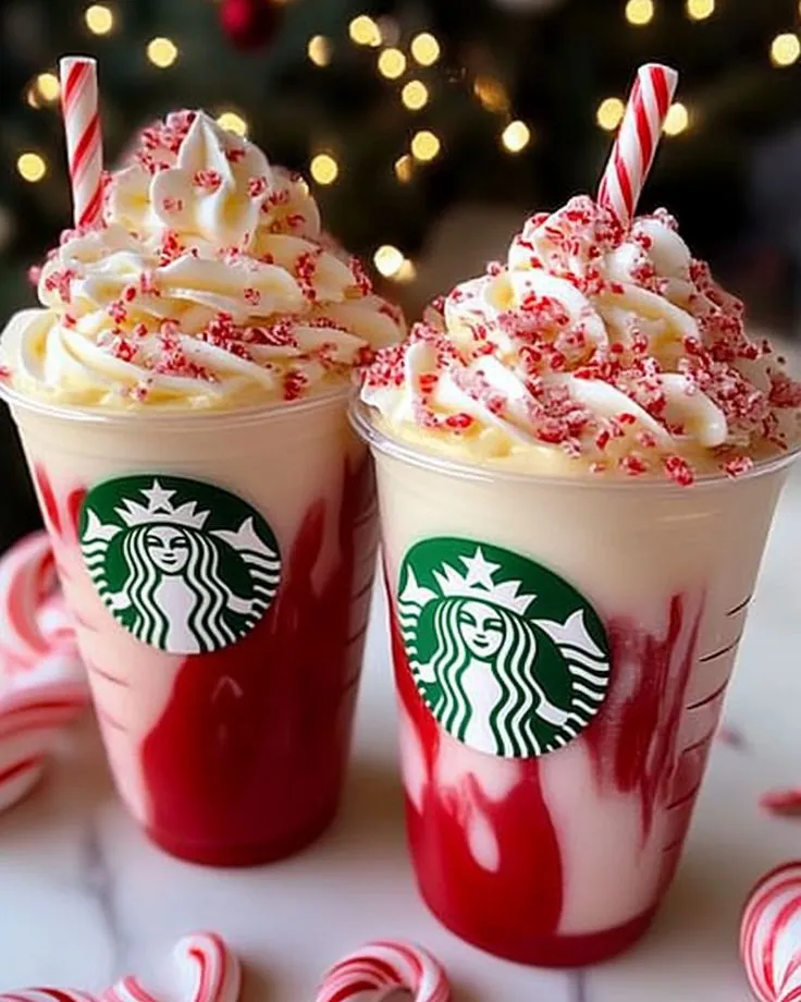 Starbucks Candy Cane Frappe!
