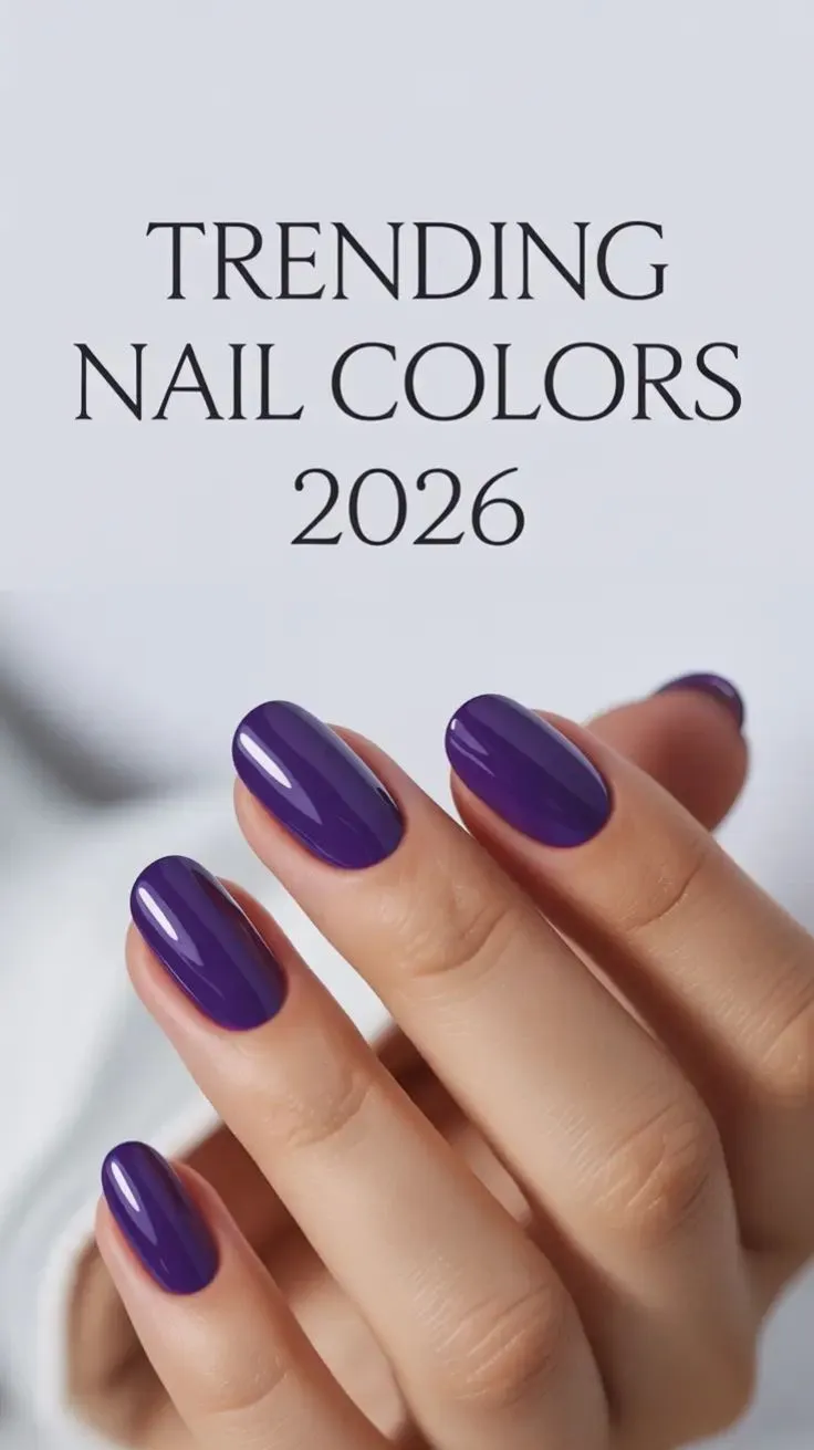Trending Nail Colors 2026 💅 | Bold Purple Glam for Statement Manicures