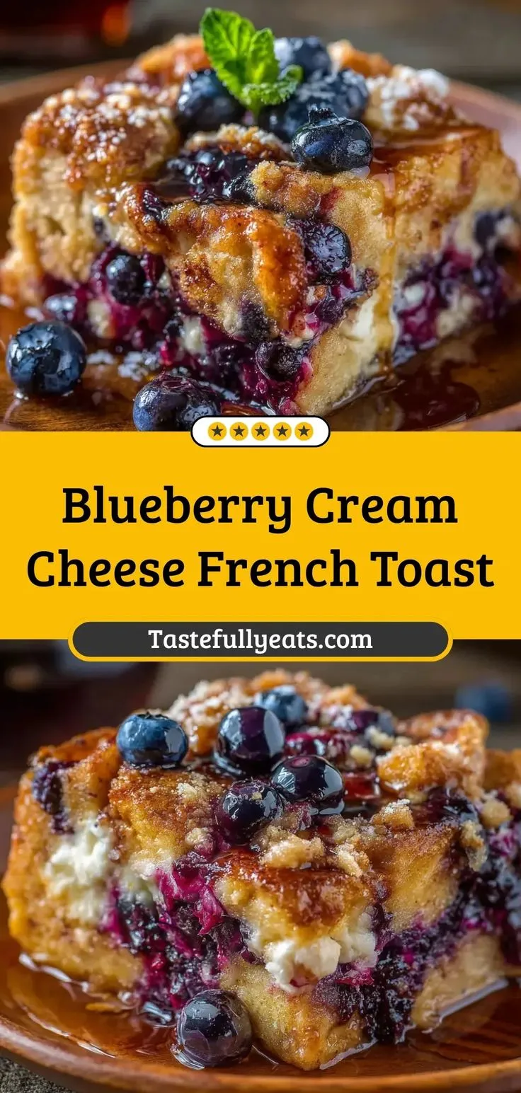 Blueberry Cream Cheese French Toast