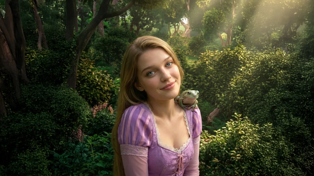 Teagan Croft, Rapunzel, Disney Princess, Disney movies, 5K