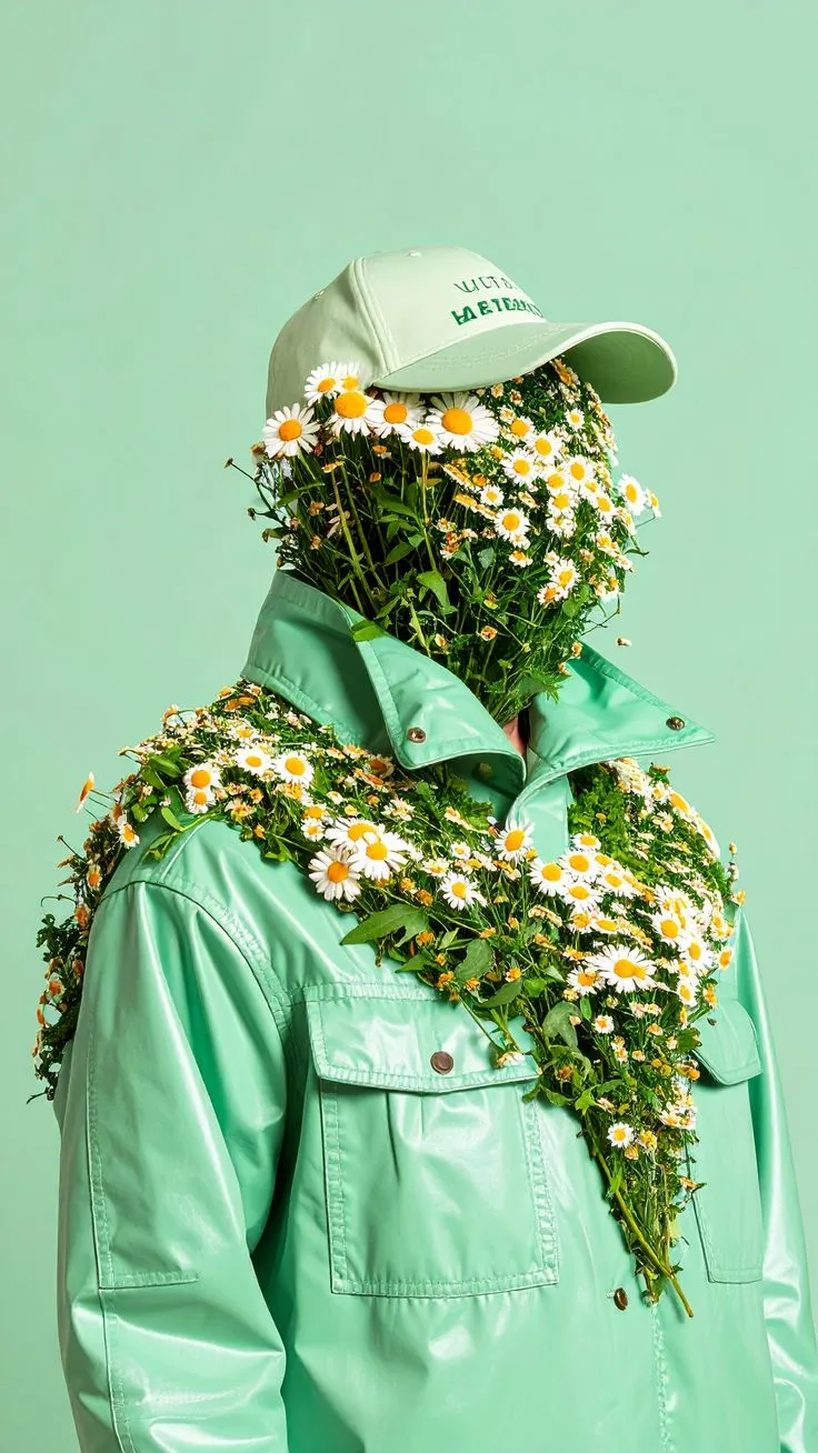 Floral Human Portrait | Nature-Inspired AI Art Aesthetic