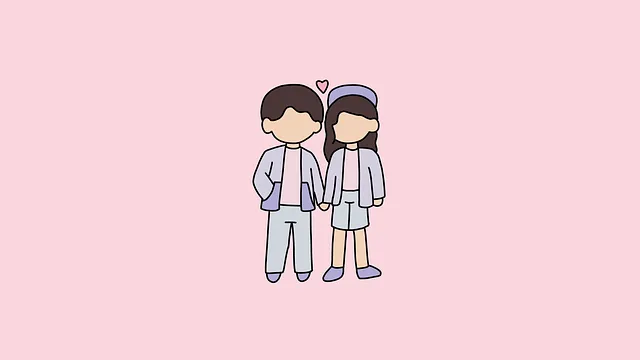 Free Cute Couple Cartoon Couple illustration and picture