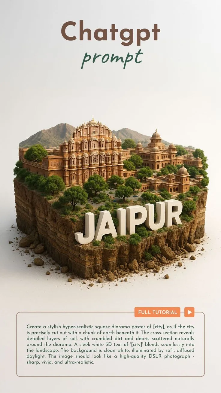 Hyper-Realistic City Diorama: ChatGPT Prompt Guide